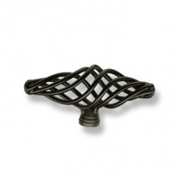 Bouton t cage 74mm teinte noir