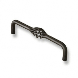 Poignee cage 128mm teinte noir