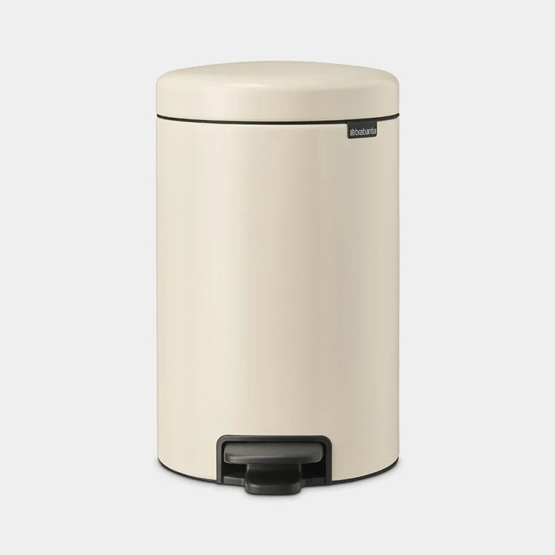 Jantex Poubelle à Pédale 87L Beige - GH639 - 820(H) X 495(L) X 400(P)mm, Polypropylène Robuste Pour Cuisine Et Salle De Bain