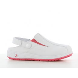 Sabot carinne blanc-fuchsia...