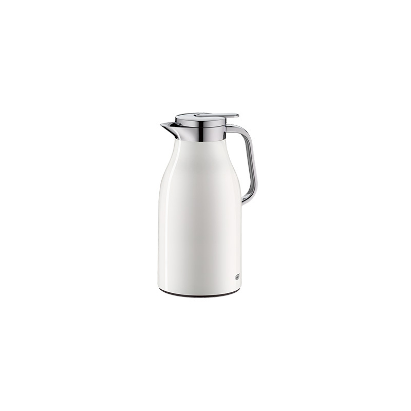 Pichet Isotherme Alfi SKYLINE 1L - Coconut White - Verre Intérieur, Bouchon Bouton Poussoir