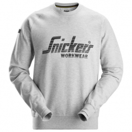 Sweat-shirt avec logo gris s