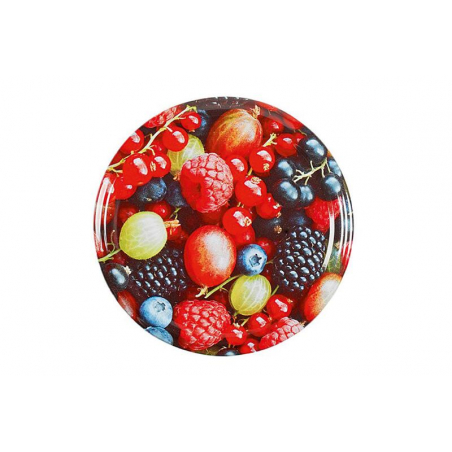 Couvercles Twist-Off TO66 – Lot De 30 – Rouge/blanc – Pour Bocaux Confiture, Conservation – Étancher