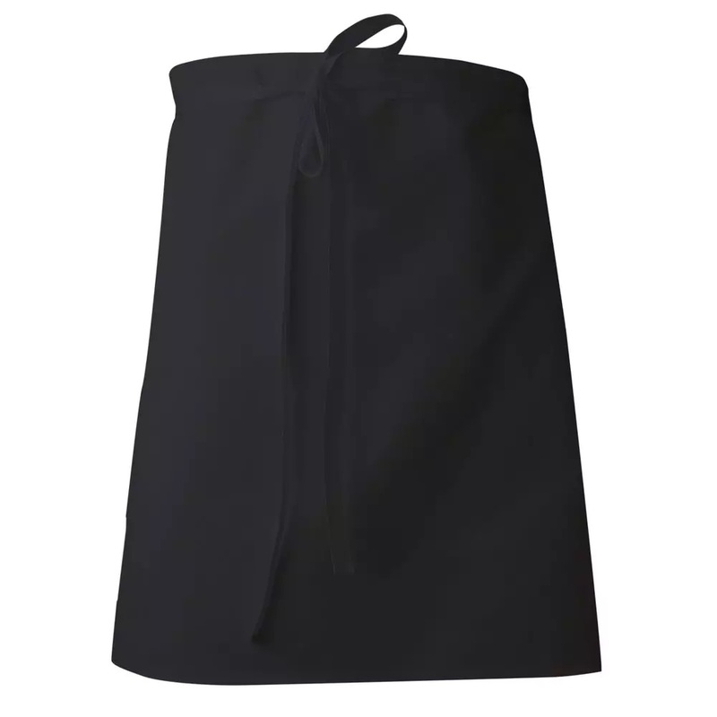 Pantalon De Cuisinier LMA 1037 Noir Taille 40 - Braguette Boutons, Taille Élastiquée, 65% Polyester 35% Coton 245 G/m²