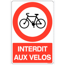 Picto velo interdit  230 x 330