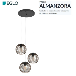 ALMANZORA suspension 3xE27...