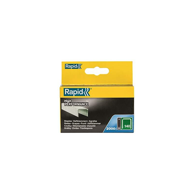 Boîte De 5000 Agrafes Galvanisées RAPID N°140 8mm - Agrafes Pour Isolation Et Tissus
