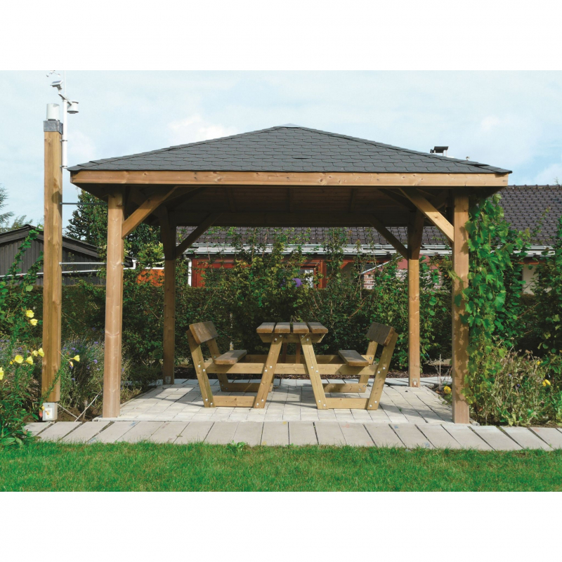 Modular Pavillon SOLID Pavillon Pavilion modular 3472x3472mm autoclavé - Tecniba