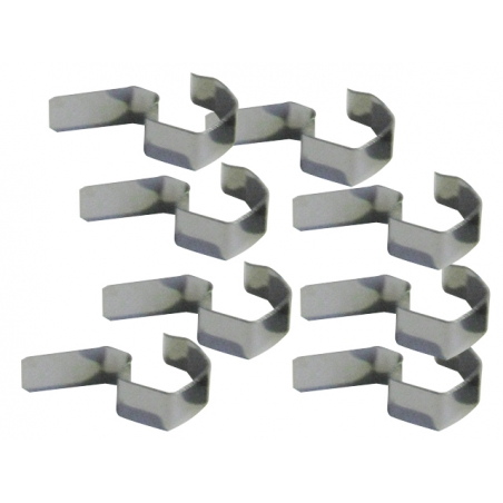 Weck Lot de 8 Clips, métal, Inoxydable
