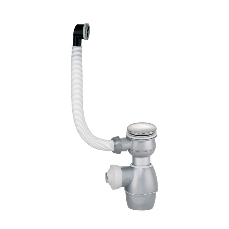 Tuyau De Trop-plein Pour Lavabo 460 Mm, Joint Rectangulaire G1-1/2, En Polypropylène Gris - évacuation Anti-débordement
