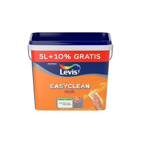 Levis easyclean mur mat creme raffine 5l+10% - Tecniba