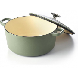 Cocotte 28cm ronde olive green