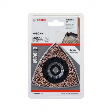 Bosch Professional Plateau Ponçage Delta + Patin Spécial Persiennes 2608000200 - Compatible GDA, PDA, PSM