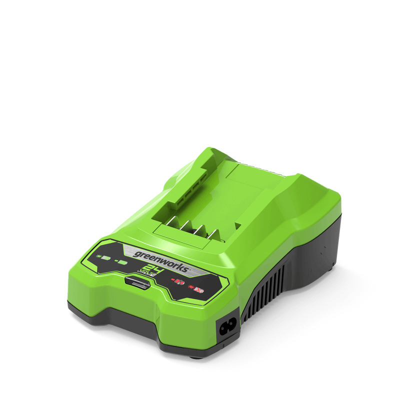 Greenworks Chargeur G24MC – 24V 2A – Temps De Charge 240 Min Pour Batterie 2Ah – Compatible Toute La Gamme 24V